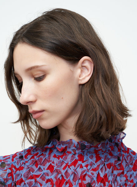 Rebecca Taylor Vera Fleur Smocked Chiffon Dress