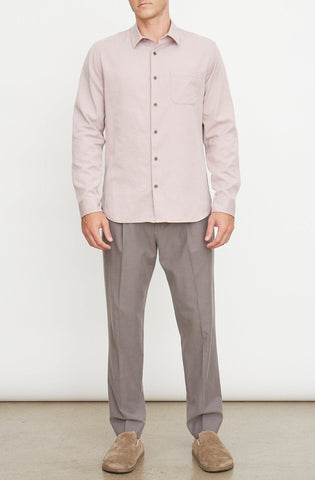 Men's Vince SS Mallorca Windowpane Shirt