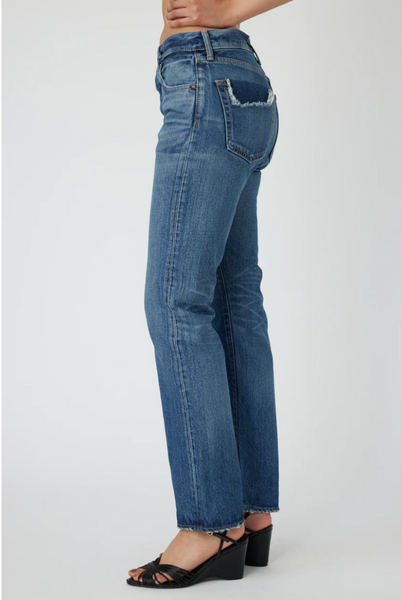 Moussy Vintage Chateau High Waisted Straight Jean