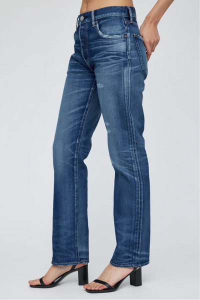 Moussy Vintage Clarence High Waisted Straight Jean