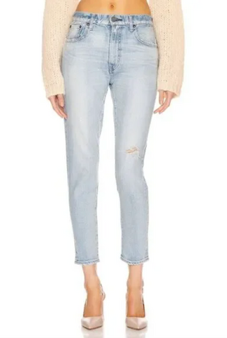 Moussy Vintage Capac Wide Straight Leg Jean