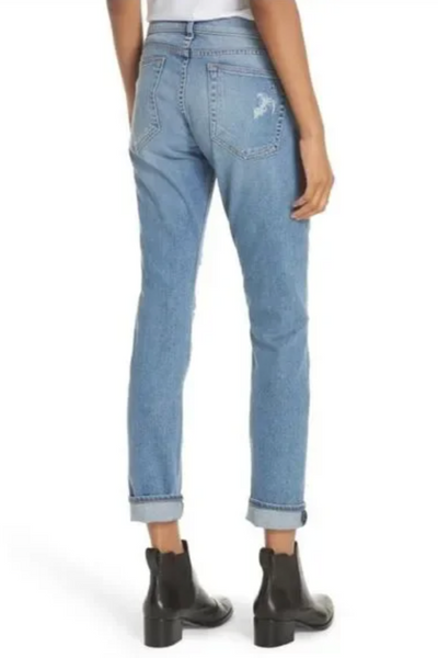 Rag & Bone Dre Boyfriend Jean with Destruction