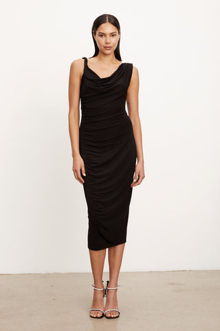Velvet Twist Strap Fifi Dress