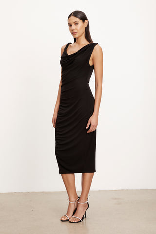 Velvet Twist Strap Fifi Dress