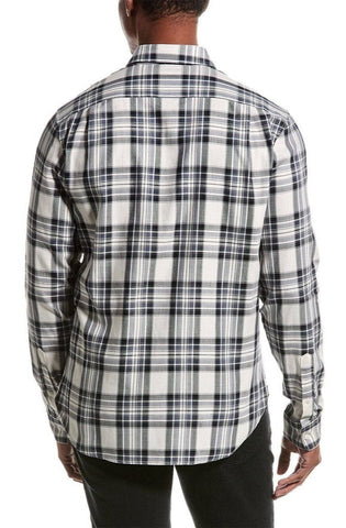 Men's Vince LS Ocean Plaid Shirt