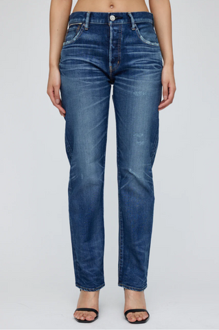 Moussy Vintage Clarence High Waisted Straight Jean