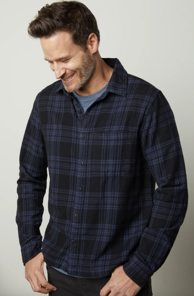 Men's Vince LS Freddy Plaid Shirt