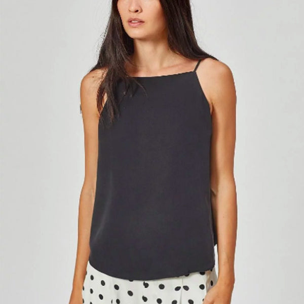 Equipment Isabeau Silk Cami True Black