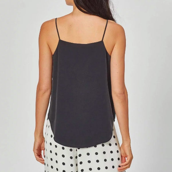 Equipment Isabeau Silk Cami True Black