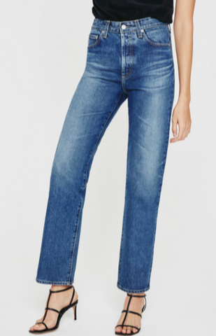 Moussy Vintage Capac Wide Straight Leg Jean